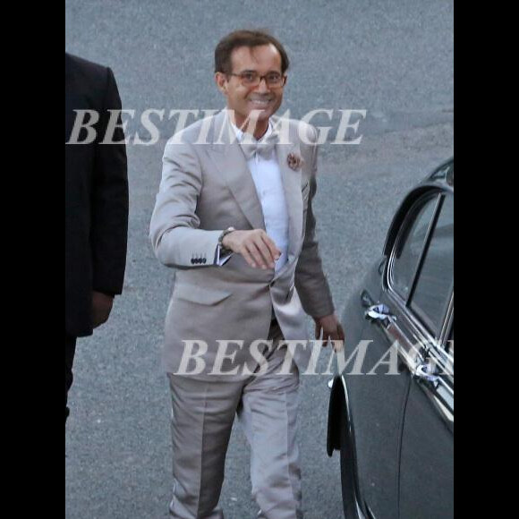 NO CREDIT - EXCLUSIF - NO WEB - NO BLOG - APRES LEUR CEREMONIE DE MARIAGE, JEAN-LUC DELARUE ET ANISSA KEHL ONT DINE AU CAFE DE LA CALE A SAUZON LE 12 MAI 2012.12/05/2012 - SAUZON