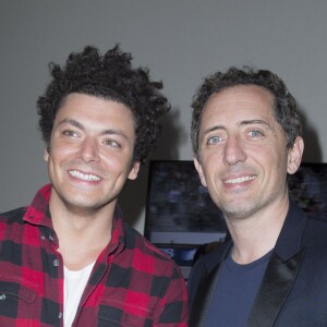 Exclusif - Kev Adams et Gad Elmaleh Longines Global champions tour Paris Eiffel Jumping, présenté par Gucci, au Champ de Mars à Paris le 5 juillet 2014.