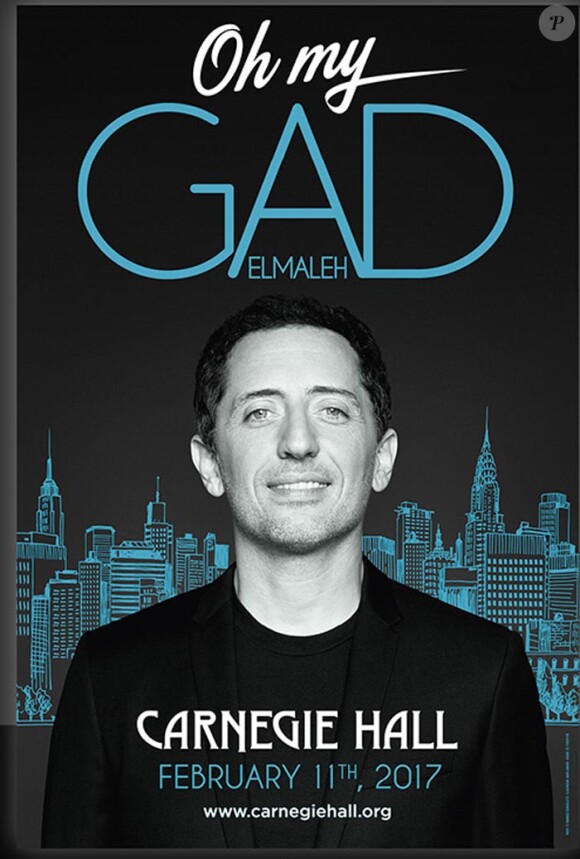 Affiche du spectacle Oh my Gad au Carnegie Hall à New-York 11 fécvrier 2017.