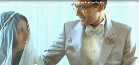 Jean-Luc Delarue et Anissa lors de leur mariage : les images dévoilées dans "50 Minutes Inside", le 21 mai 2016, sur TF1