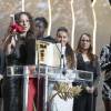 Houda Benyamina (Caméra d'or pour "Divines"), Willem Dafoe, Deborah Lukumuena, Majdouline Idrissi et Jisca Kalvanda - Cérémonie de clôture du 69ème Festival International du Film de Cannes. Le 22 mai 2016. © Olivier Borde-Cyril Moreau/Bestimage