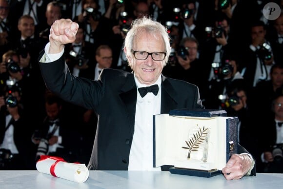 Ken Loach (Palme d'or pour "Moi, Daniel Blake") - Photocall de la remise des palmes du 69ème Festival International du Film de Cannes. Le 22 mai 2016. © Olivier Borde-Cyril Moreau/Bestimage