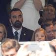  L'infante Sofia d'Espagne accompagnait son père le roi Felipe VI lors de la demi-finale de Ligue des Champions entre le Real Madrid et Manchester City le 4 mai 2016 au stade Santiago Bernadeu à Madrid. 
