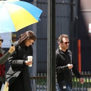 Exclusif - Katie Holmes sur le tournage de la série TV "The Kennedys" à Toronto, le 17 mai 2016. © CPA/Bestimage