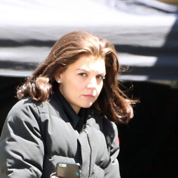 Exclusif - Katie Holmes sur le tournage de la série TV "The Kennedys" à Toronto, le 17 mai 2016. © CPA/Bestimage