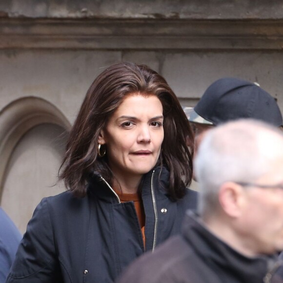 Exclusif - Katie Holmes dans le rôle de Jackie Kennedy sur le tournage de The Kennedys à Toronto. Le 11 mai 2016 © CPA/Bestimage