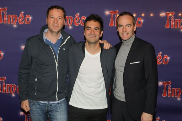 Exclusif - Roberto Ciurleo, Alex Goude et Franck Ferrand - Showcase de la circomédie musicale "Timéo" au Casino de Paris. Le 24 mai 2016 © CVS / Bestimage