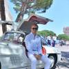 Exclusif - Nico Rosberg a proposé au prince Albert II de Monaco de parcourir le circuit du Grand Prix de Monaco à bord d'une Mercedes 300 SL Gullwing - dite "Papillon" -, le 24 mai 2016, à cinq jours du 74e Grand Prix de Formule 1 de Monaco, que l'Allemand a remporté en 2013, 2014 et 2015. © Michael Alesi / Bestimage