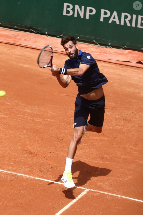 Benoît Paire, éliminé au second tour du tournoi de Roland-Garros, le 25 mai 2016.