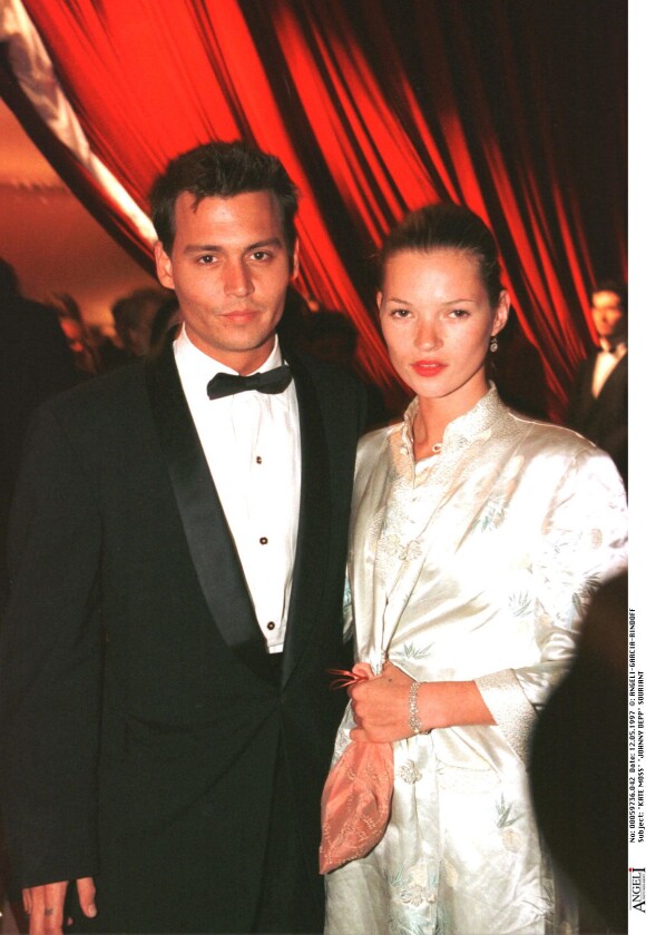 Johnny Depp et Kate Moss à Cannes en 1997.