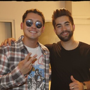 Exclusif - Kendji Girac et Cris Cab - Dans le cadre de sa tournée Ensemble, Kendji en concert au Palais des Sports, à Paris. Le 23 avril 2016. © Alain Guizard / Bestimage