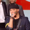 Slimane lors de la finale de "The Voice 5", sur TF1, le samedi 14 mai 2016