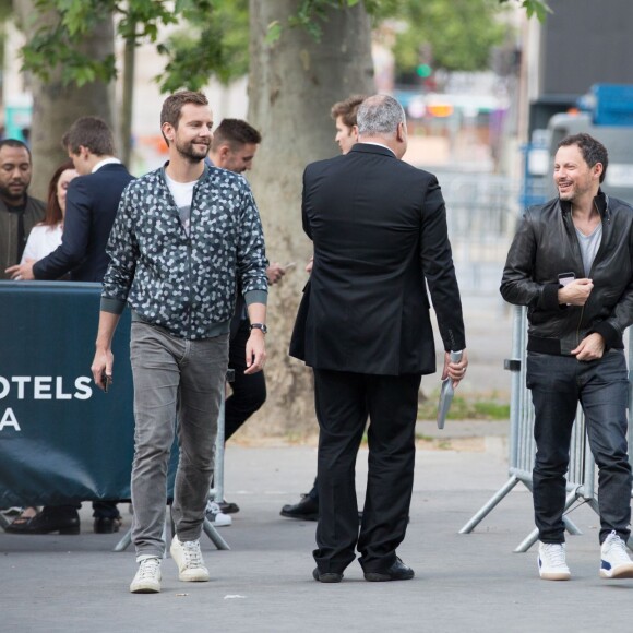 Exclusif - Marc-Olivier Fogiel et son mari François Roelants - Arrivée des people au concert de Mika à l'AccorHotels Arena à Paris, le 27 mai 2016.