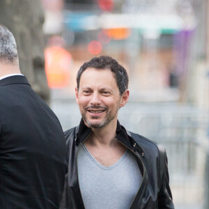 Exclusif - Marc-Olivier Fogiel et son mari François Roelants - Arrivée des people au concert de Mika à l'AccorHotels Arena à Paris, le 27 mai 2016.