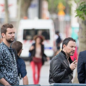 Exclusif - Marc-Olivier Fogiel et son mari François Roelants - Arrivée des people au concert de Mika à l'AccorHotels Arena à Paris, le 27 mai 2016.