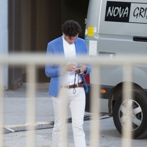 Exclusif - Fortuné Penniman (frère de Mika) - Arrivée des people au concert de Mika à l'AccorHotels Arena à Paris, le 27 mai 2016.