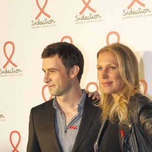 Vincent Chatelain et Agathe Lecaron - Lancement de l'édition Sidaction 2012.