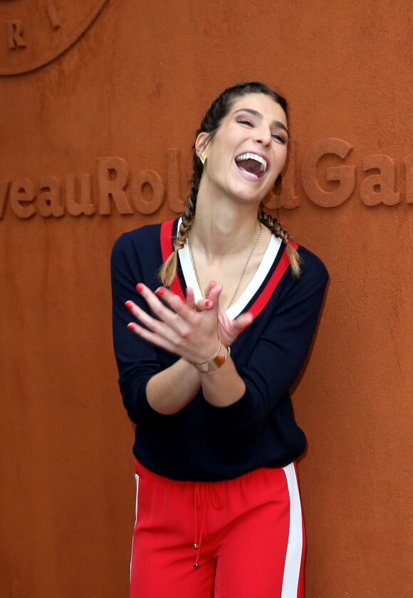 Laury Thilleman - People au village du Tournoi de Roland-Garros (les Internationaux de France de tennis) à Paris, le 29 mai 2016. © Dominique Jacovides/Bestimage