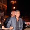 George Clooney et sa femme Amal Alamuddin sont allés diner au restaurant à Rome, le 28 mai 2016