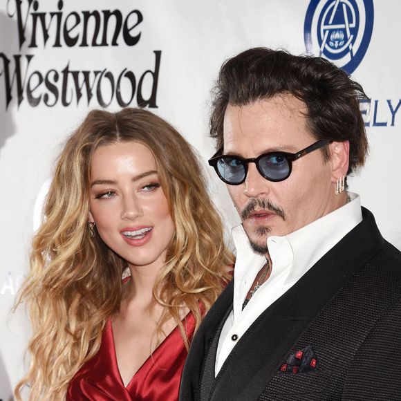 Johnny Depp et sa femme Amber Heard - 9e Gala Annuel "The Art Of Elysium" à Culver City le 9 janvier 2016.