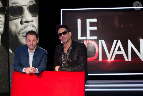 Exclusif - Enregistrement de l'émission "Le Divan" présentée par Marc-Olivier Fogiel avec JoeyStarr en invité. Le 13 mai 2016 © Romuald Meigneux / Bestimage