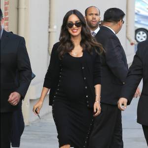 Megan Fox enceinte arrive à l'émission 'Jimmy Kimmel Live!' à Hollywood, le 31 mai 2016