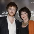  Anny Duperey et son fils Gaël Giraudeau - Avant-première du film "24 jours" au cinéma Gaumont Marignan à Paris, le 10 avril 2014. 