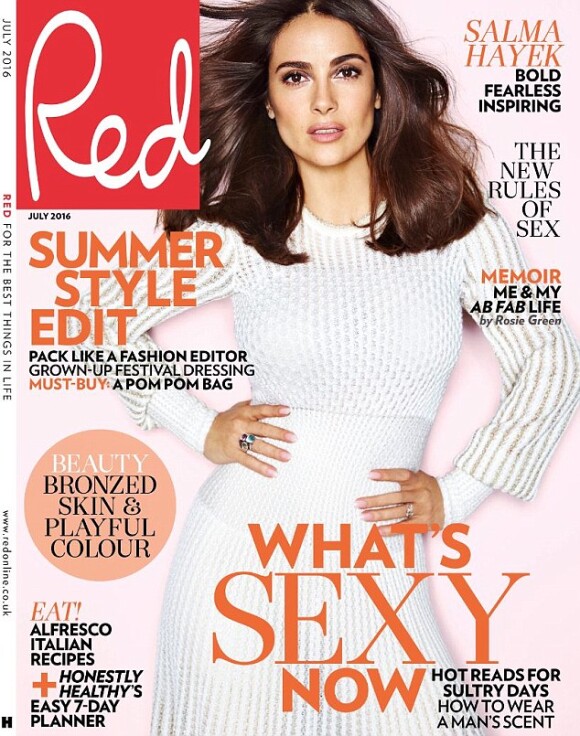 Le magazine Red avec Salma Hayek - juin 2016