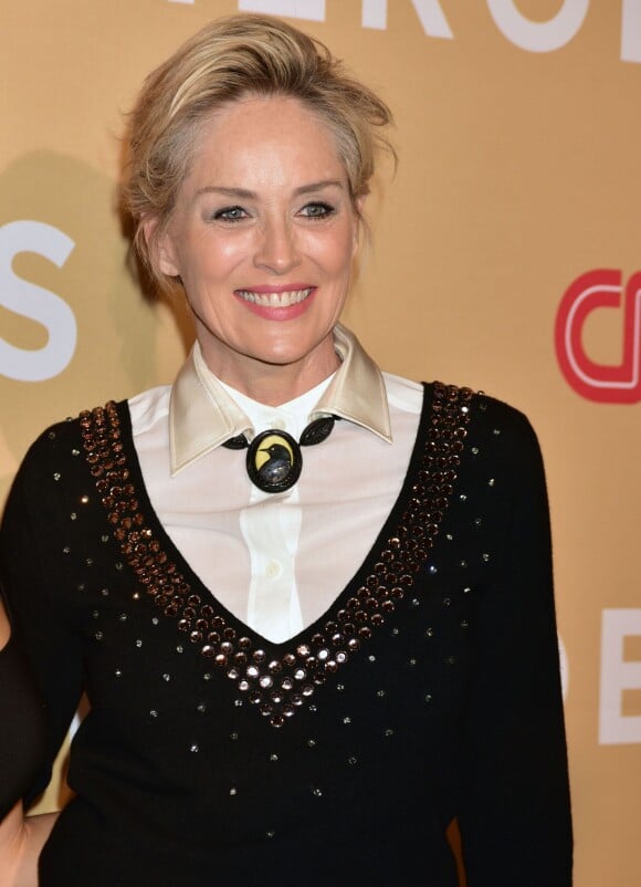 Sharon Stone à la soirée CNN Heroes 2015 à New York, le 17 novembre 2015