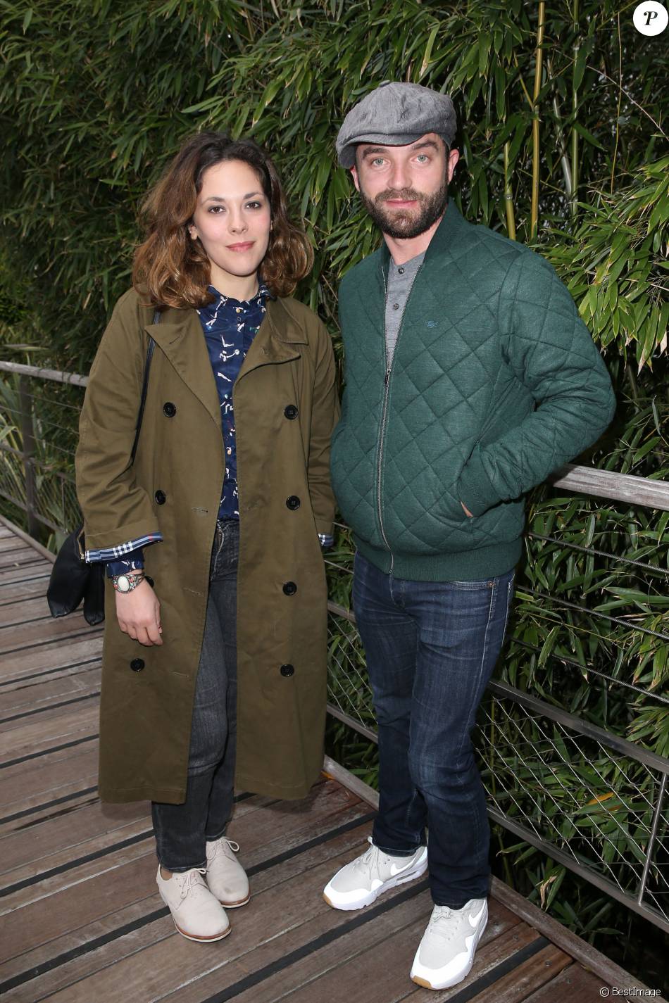 Alysson Paradis et son compagnon Guillaume Gouix au village de Roland Garros pendant les Alysson Paradis et son compagnon Guillaume Gouix au village de Roland Garros pendant les