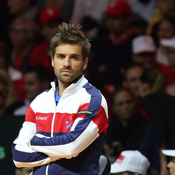 Arnaud Clément - Finale de la Coupe Davis (France - Suisse) au Stade Pierre Mauroy de Lille Métropole le 21 novembre 2014