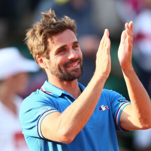 Arnaud Clément - La France a remporté la demi-finale de la Coupe Davis face à la République tchèque à Roland Garros à Paris, le 13 septembre 2014.