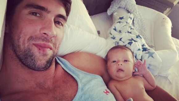 Michael Phelps papa : Un tendre cliché avec bébé !