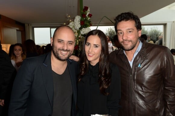 Exclusif - Jérôme Commandeur, Laetitia Cohen Skalli (fondatrice de Redline) et Titoff - Soirée des 10 ans du joaillier Redline à Paris, le 7 juin 2016. © Rachid Bellak/Bestimage