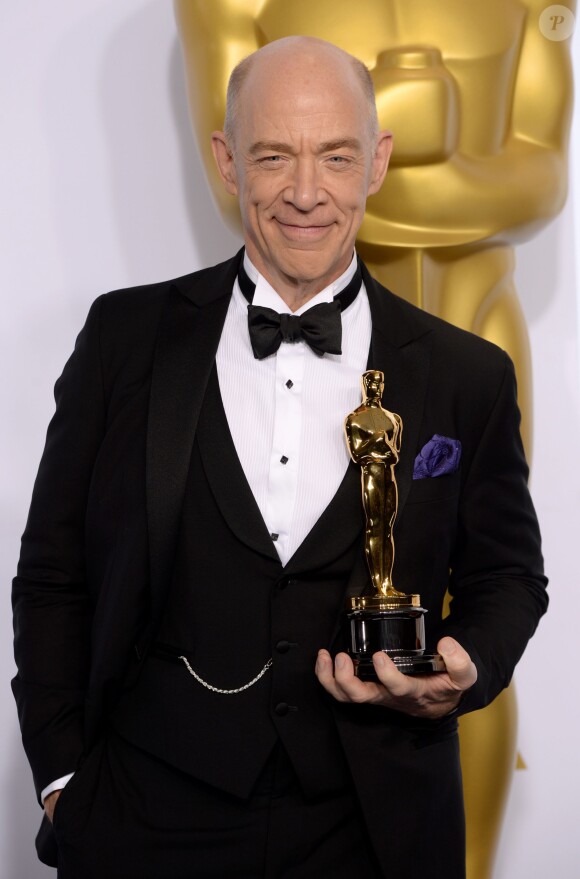 J.K. Simmons - Press Room lors de la 87ème cérémonie des Oscars à Hollywood, le 22 février 2015.