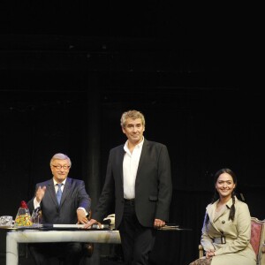 Olivier Lejeune, Lola Dewaere, Manuel Gelin, Marianne Giraud et Alice Carel - Filage de la pièce "Une folie" au Théâtre Rive Gauche à Paris le 6 juin 2016. © Coadic Guirec/Bestimage