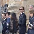 Andrea Casiraghi et sa femme Tatiana Santo Domingo, nièce du marié, au mariage de Lady Charlotte Wellesley et Alejandro Santo Domingo le 28 mai 2016 en l'église Notre-Dame de l'Incarnation à Illora, près de Grenade en Espagne.