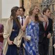 Photo des invités au mariage de Lady Charlotte Wellesley et Alejandro Santo Domingo le 28 mai 2016 en l'église Notre-Dame de l'Incarnation à Illora, près de Grenade en Espagne.
