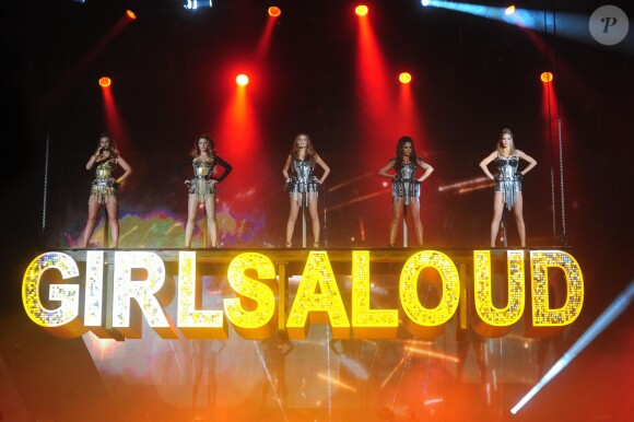 Le groupe Girls Aloud en concert a Newcastle, le 21 fevrier 2013.