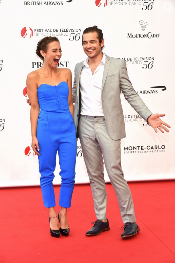 Stella Maeve et Jason Ralph - Cérémonie d'ouverture du 56ème Festival de télévision de Monte-Carlo, le 12 juin 2016. © Bruno Bebert/Bestimage  Opening ceremony of the 56th Monte Carlo Television Festival, in Monaco, on June, 12th 2016.12/06/2016 - Monte-Carlo