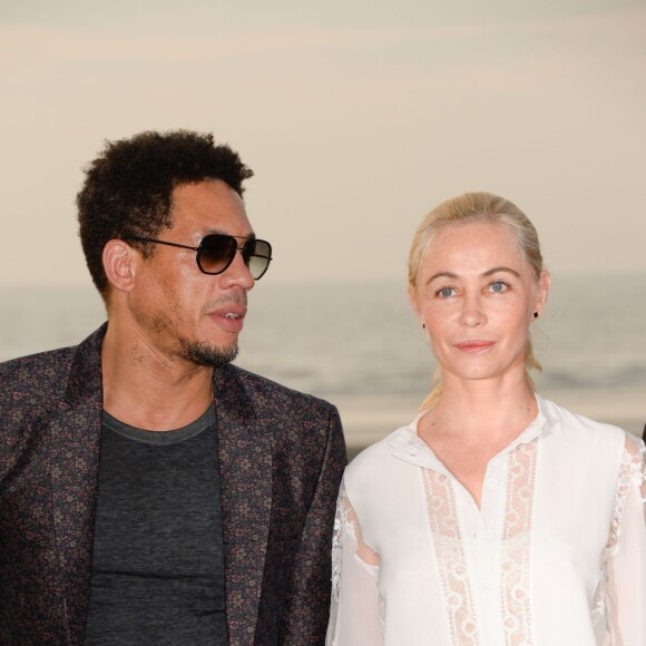 JoeyStarr (Joey Starr) et Emmanuelle Béart (Présidente du jury) - Dîner d'ouverture au profit de l'association "Enfants du soleil" pendant le 30ème Festival du film de Cobourg en France le 9 juin 2016. © Coadic Guirec/Bestimage