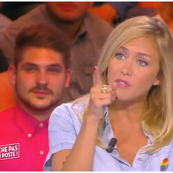 Enora Malagré pousse un coup de gueule dans "Touche pas à mon poste" sur D8. Le 13 juin 2016.