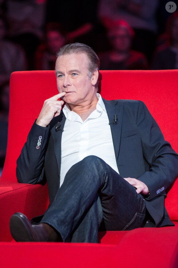 Exclusif - Enregistrement de l'émission "Le Divan" présentée par Marc-Olivier Fogiel avec Franck Dubosc en invité, qui sera diffusée le 17 juin sur France 3. Le 14 février 2016 © Cyril Moreau / Bestimage