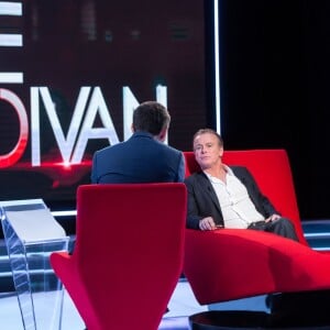 Exclusif - Enregistrement de l'émission "Le Divan" présentée par Marc-Olivier Fogiel avec l'acteur Franck Dubosc en invité, qui sera diffusée le 17 juin sur France 3. Le 14 février 2016 © Cyril Moreau / Bestimage