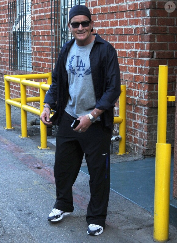 Charlie Sheen à la sortie de chez le médecin à Beverly Hills, le 1er septembre 2015.