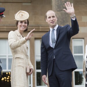 Kate Middleton et le prince William ont pris part à la garden party annuelle du secrétaire d'Etat pour l'Irlande du Nord au château de Hillsborough à Belfast le 14 juin 2016