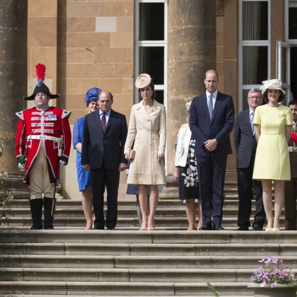 Kate Middleton et le prince William ont assisté à la garden party annuelle du secrétaire d'Etat pour l'Irlande du Nord au château de Hillsborough à Belfast le 14 juin 2016