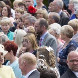 Kate Middleton et le prince William ont assisté à la garden party annuelle du secrétaire d'Etat pour l'Irlande du Nord au château de Hillsborough à Belfast le 14 juin 2016