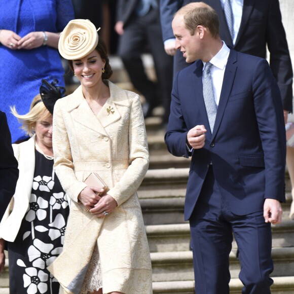 Kate Middleton et le prince William ont assisté à la garden party annuelle du secrétaire d'Etat pour l'Irlande du Nord au château de Hillsborough à Belfast le 14 juin 2016