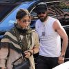 Jennifer Aniston et son mari Justin Theroux quittent l'appartement de Justin à Soho et se rendent à l'hôtel. New York, le 14 juin 2016.